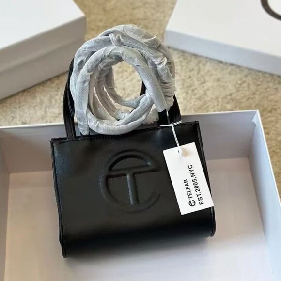 🎁🎁Telfar Shopping Bag black New - Picture 1 of 5